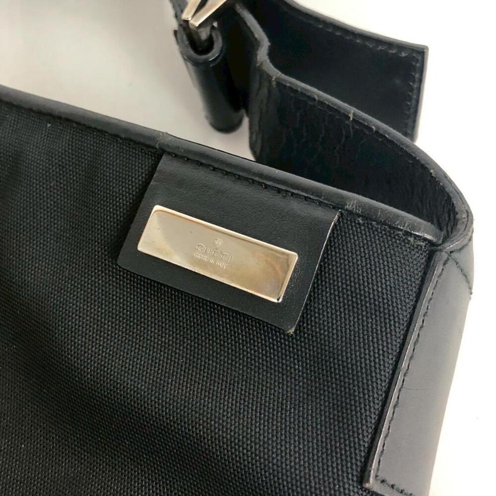 Gucci Shoulder Bag Interlocking Leather Black Crossbody - Picture 5 of 10